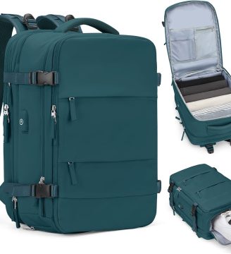 Casual Backpack Traveling Backpack, A-peacock Blue, Expandable, Travel Backpacks