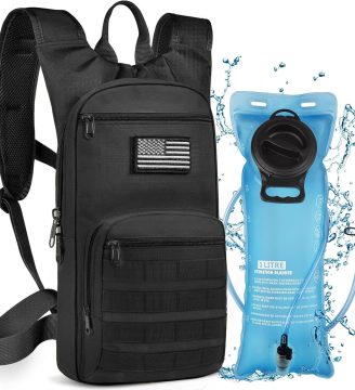 NOOLA 3L Hydration Backpack, Water Backpack with TPU Water Bladder, Tactical Hydration Pack for Men Women, Molle Water Backpack for Hiking, Biking, and Hunting